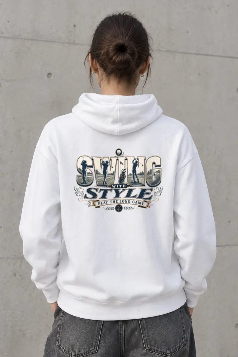 "Swing With Style" Heavy Blend Unisex Pullover Hoodie