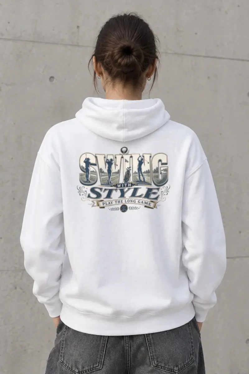 "Swing With Style" Heavy Blend Unisex Pullover Hoodie