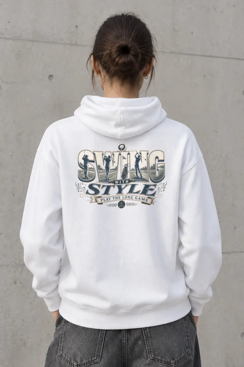 "Swing With Style" Heavy Blend Unisex Pullover Hoodie