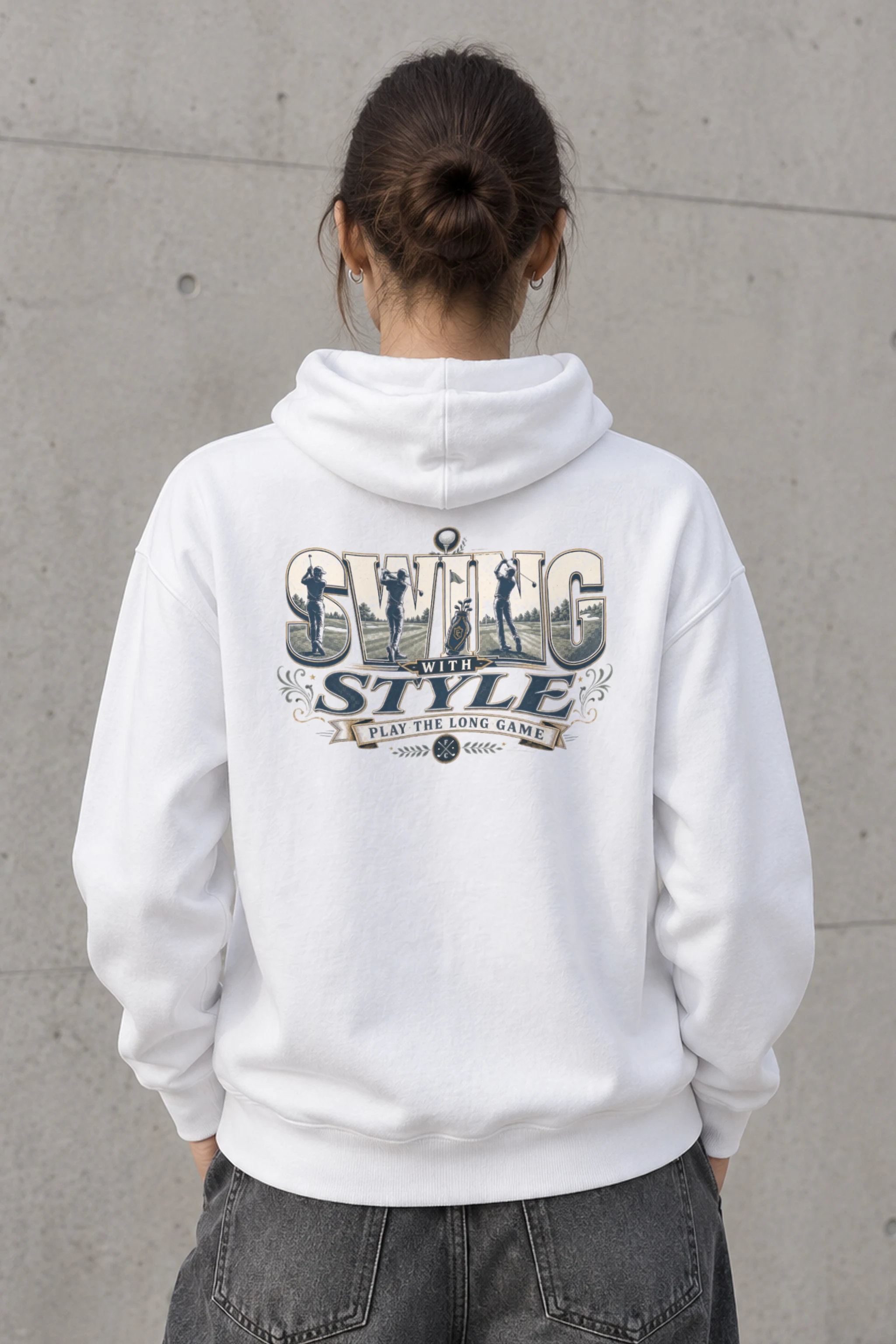 "Swing With Style" Heavy Blend Unisex Pullover Hoodie