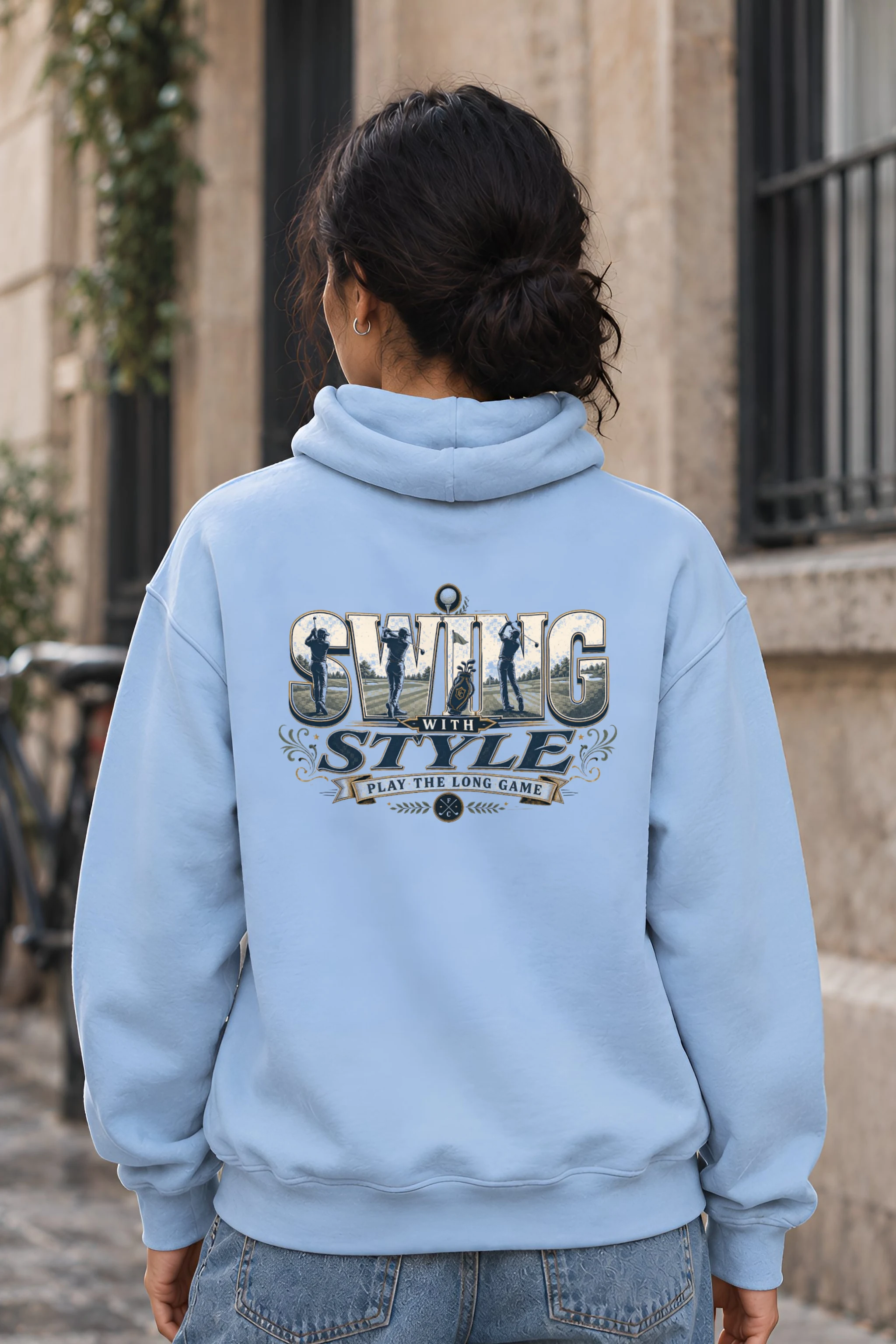 "Swing With Style" Heavy Blend Unisex Pullover Hoodie