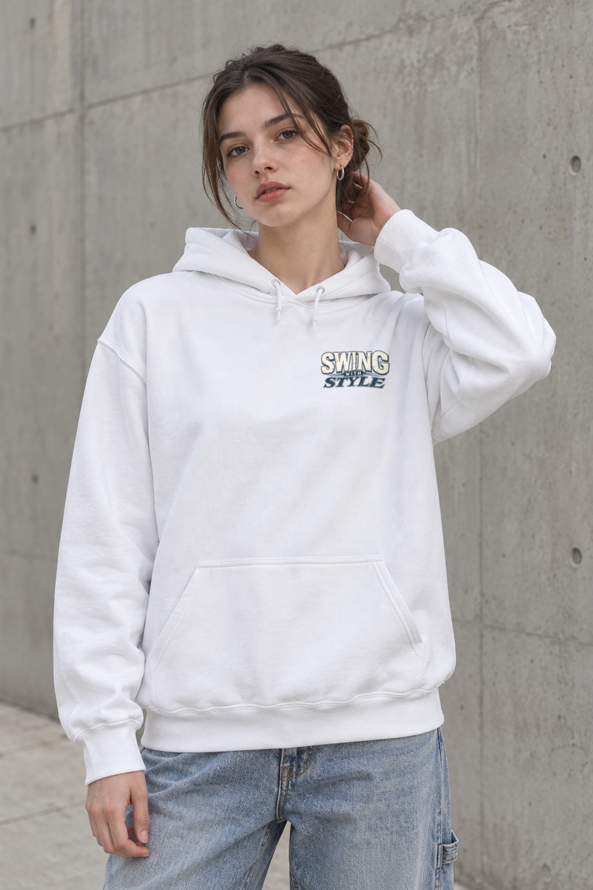 "Swing With Style" Heavy Blend Unisex Pullover Hoodie