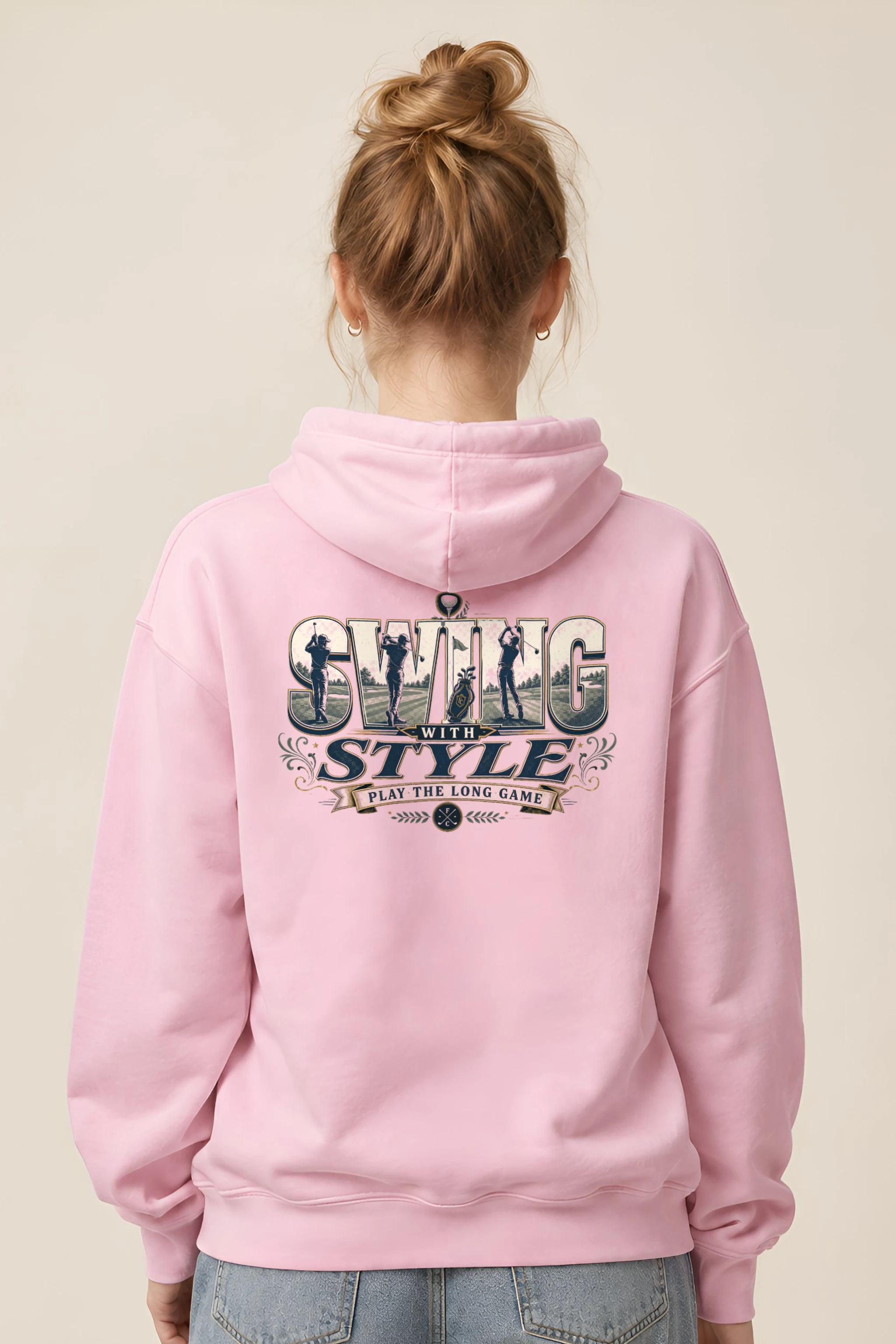 "Swing With Style" Heavy Blend Unisex Pullover Hoodie