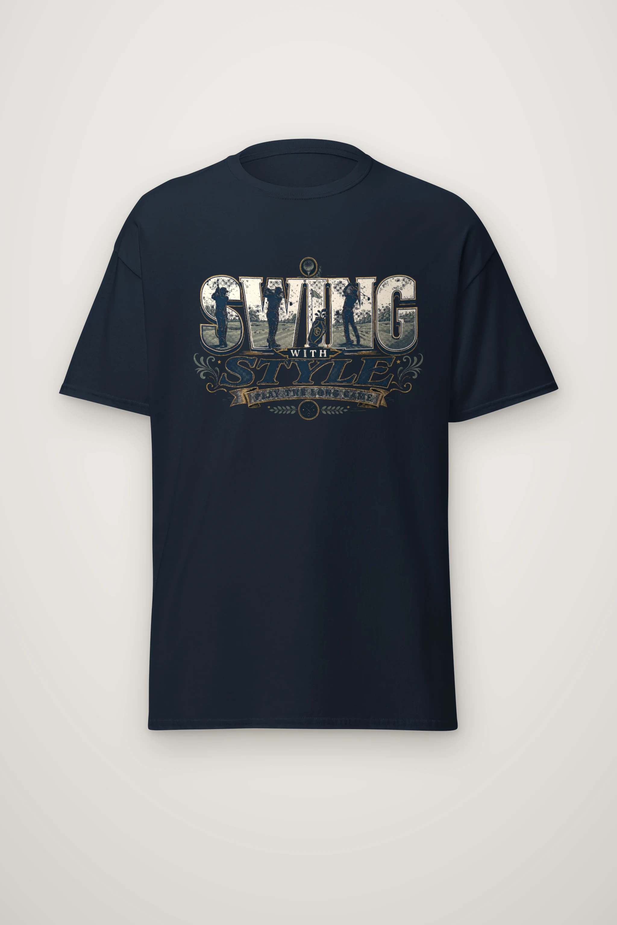 "Swing With Style" Heavyweight Unisex Crewneck T-shirt