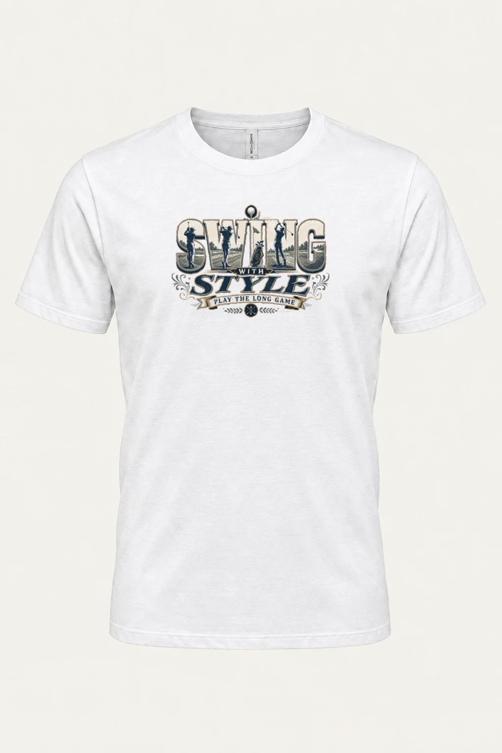"Swing With Style" Heavyweight Unisex Crewneck T-shirt | Gildan 5000