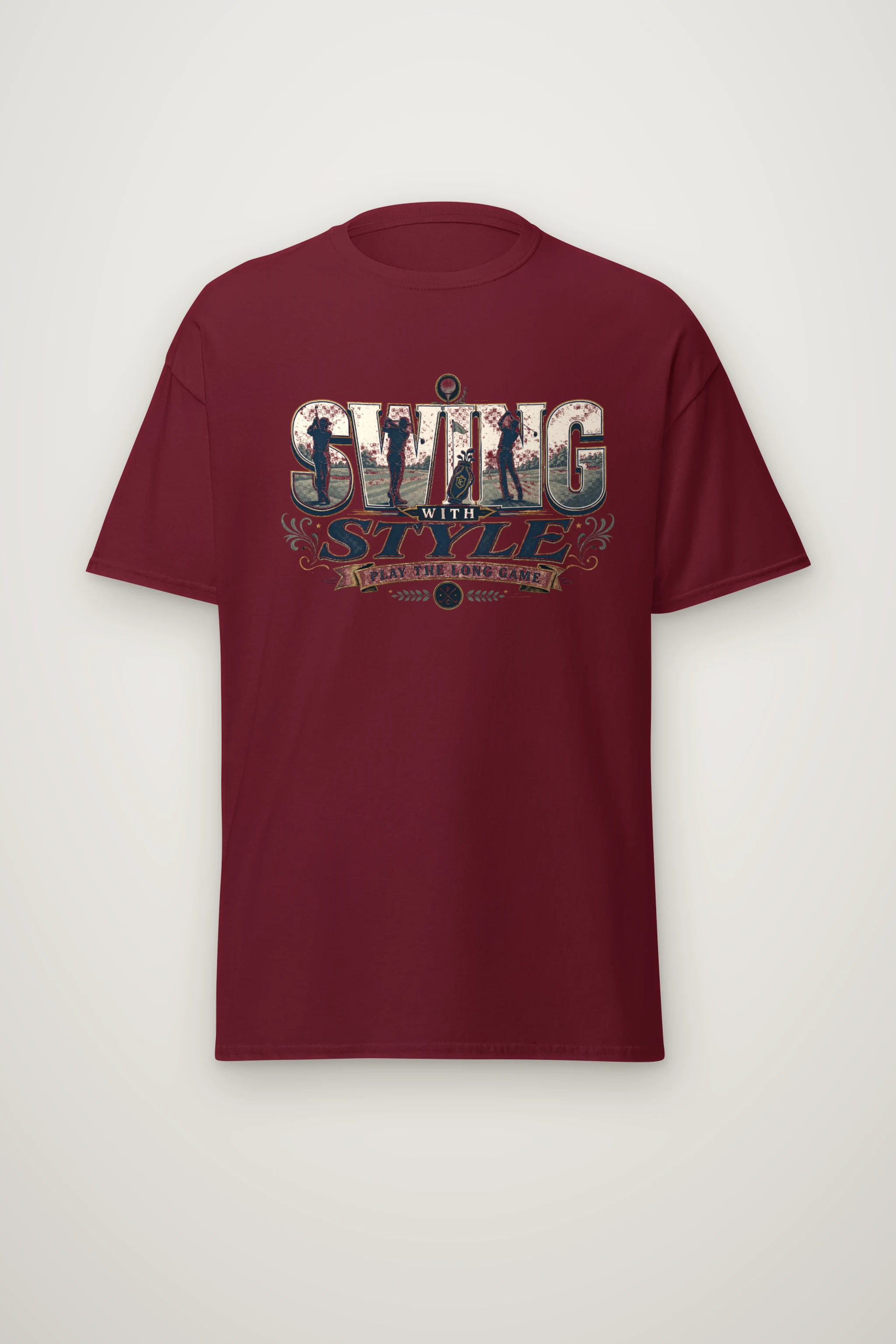 "Swing With Style" Heavyweight Unisex Crewneck T-shirt