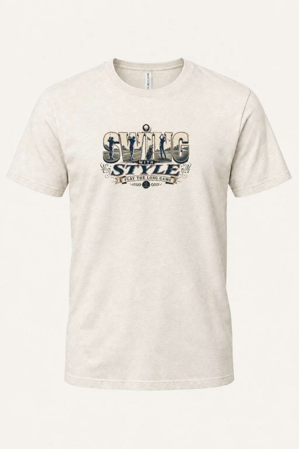 "Swing With Style" Heavyweight Unisex Crewneck T-shirt | Gildan 5000
