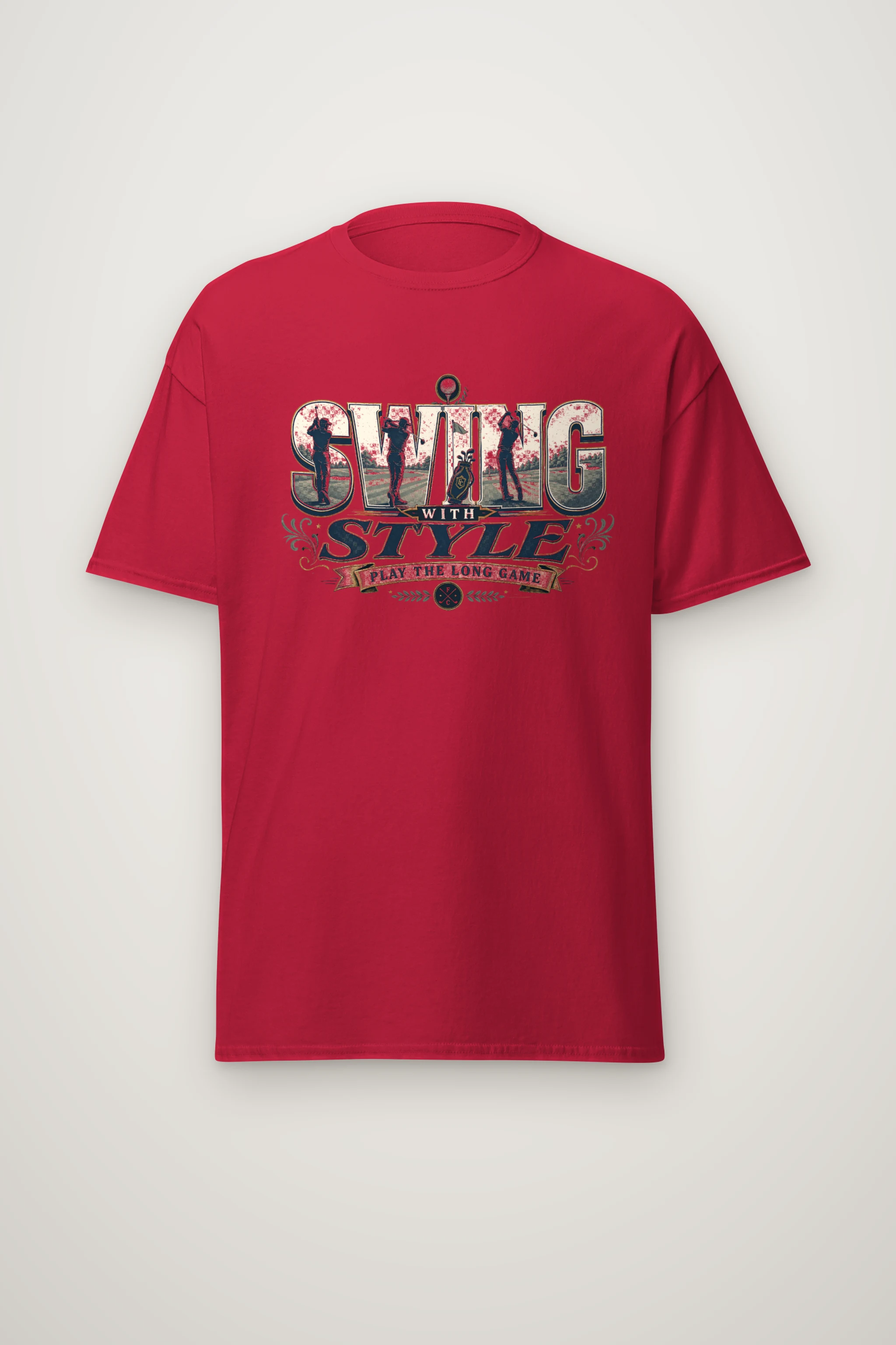 "Swing With Style" Heavyweight Unisex Crewneck T-shirt