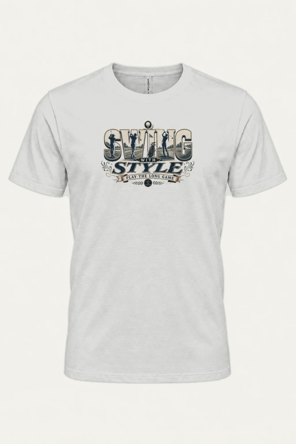 "Swing With Style" Heavyweight Unisex Crewneck T-shirt | Gildan 5000