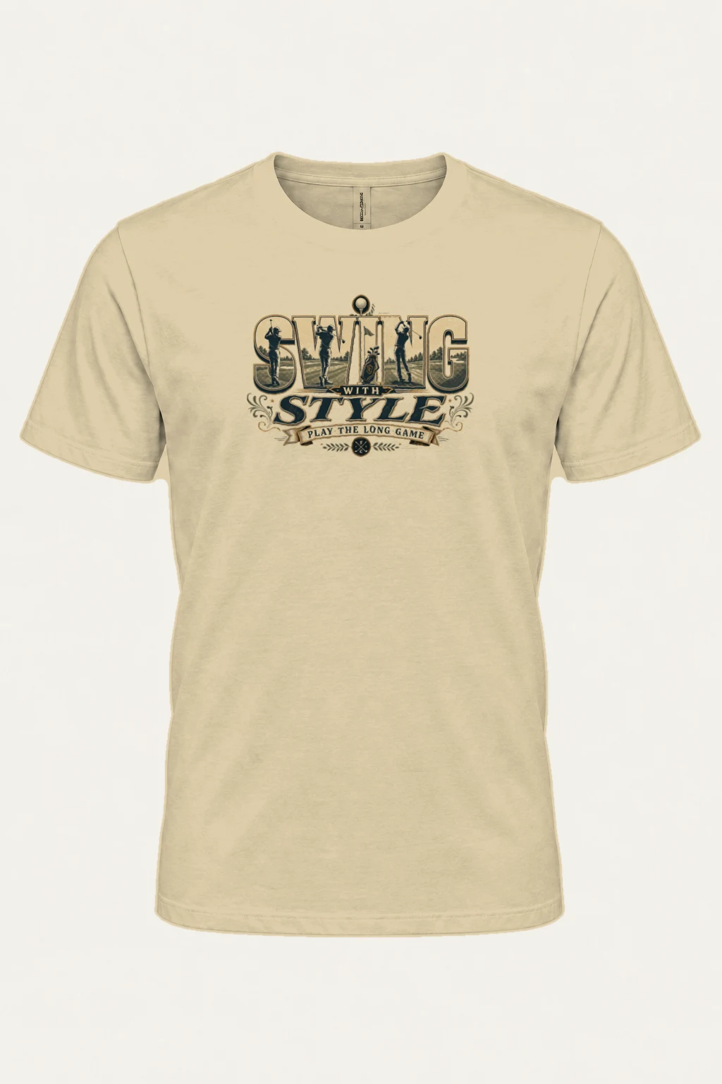 "Swing With Style" Heavyweight Unisex Crewneck T-shirt | Gildan 5000