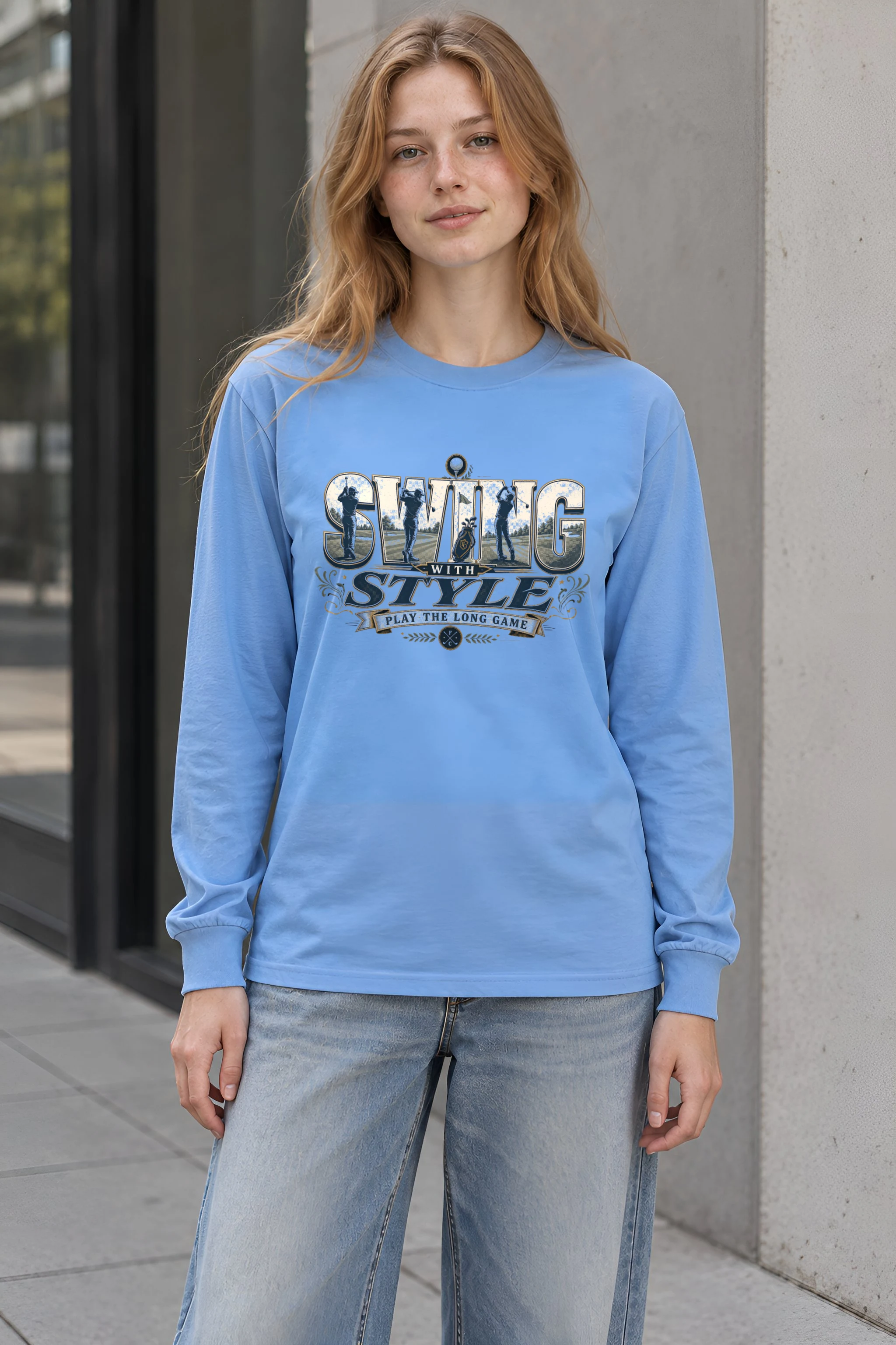 "Swing With Style" Unisex Longsleeve T-shirt