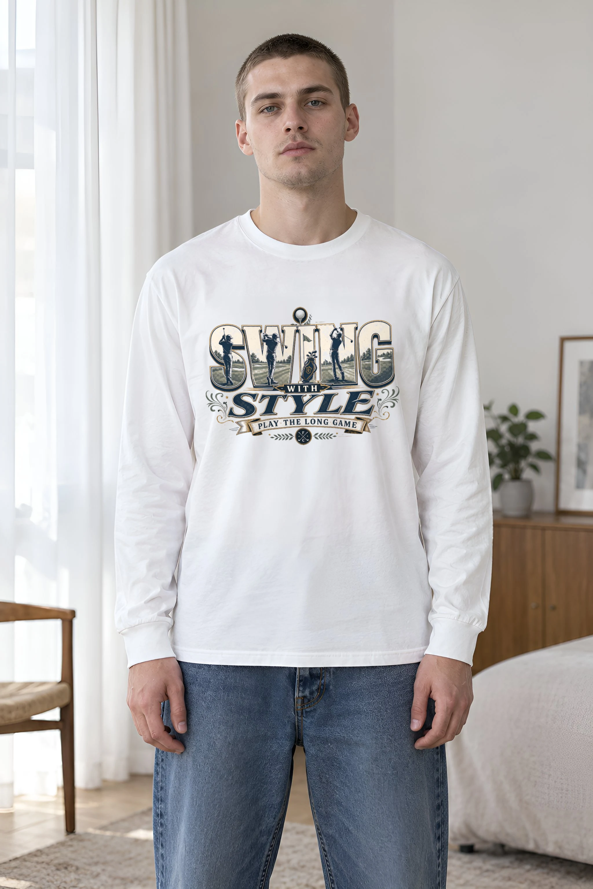 "Swing With Style" Unisex Longsleeve T-shirt