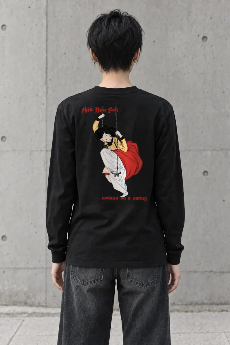 "Swinging Hanbok Muse" Unisex Longsleeve T-shirt | Gildan 2400