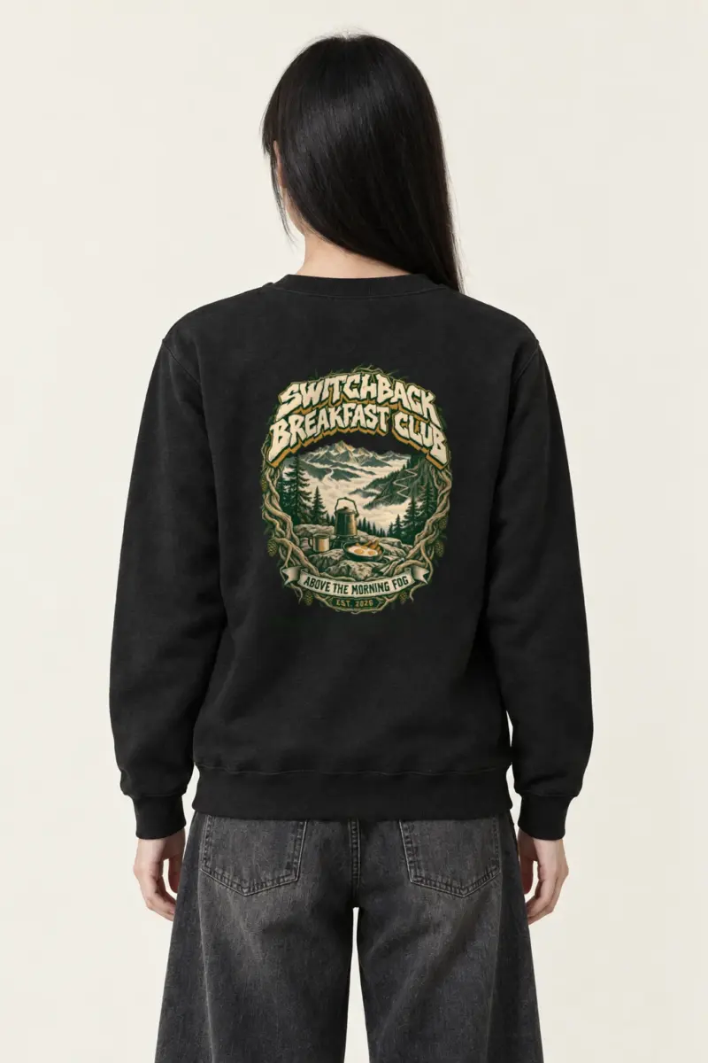 "Switchback Breakfast Club" Heavy Blend Unisex Crewneck Sweatshirt