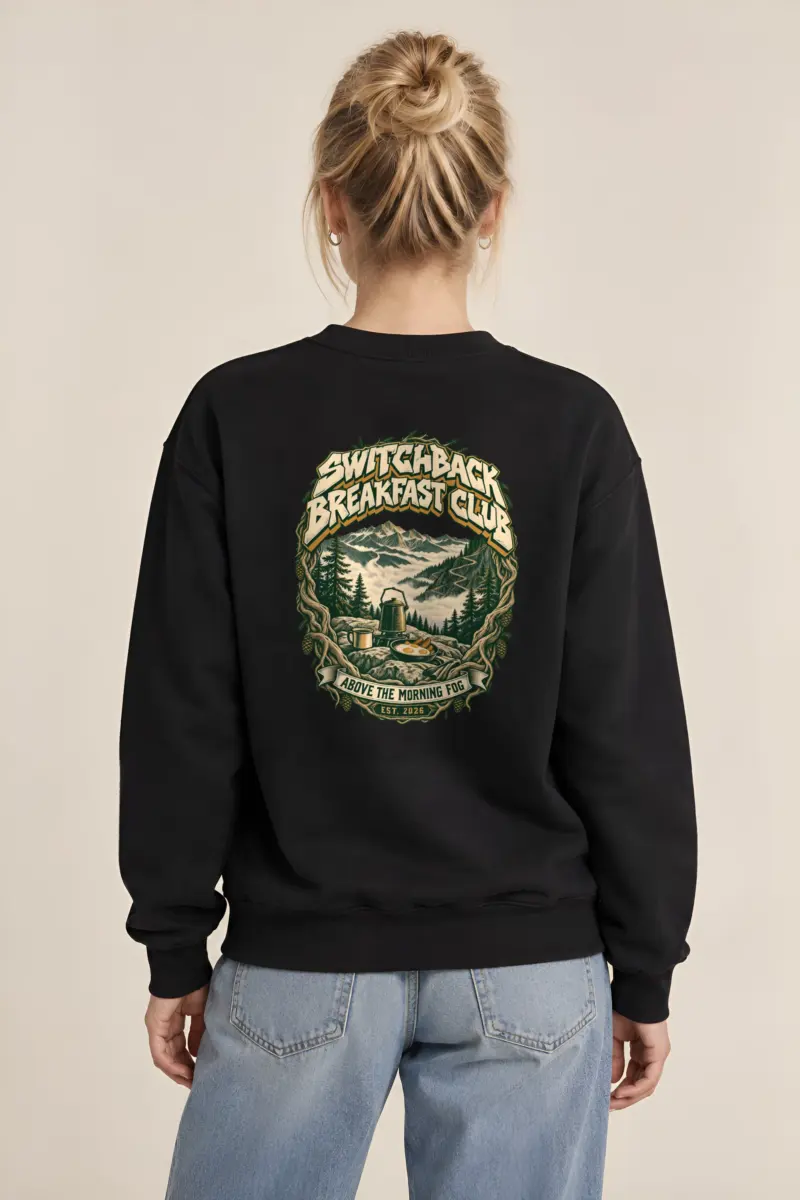 "Switchback Breakfast Club" Heavy Blend Unisex Crewneck Sweatshirt