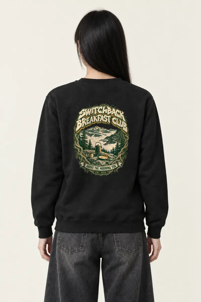 "Switchback Breakfast Club" Heavy Blend Unisex Crewneck Sweatshirt