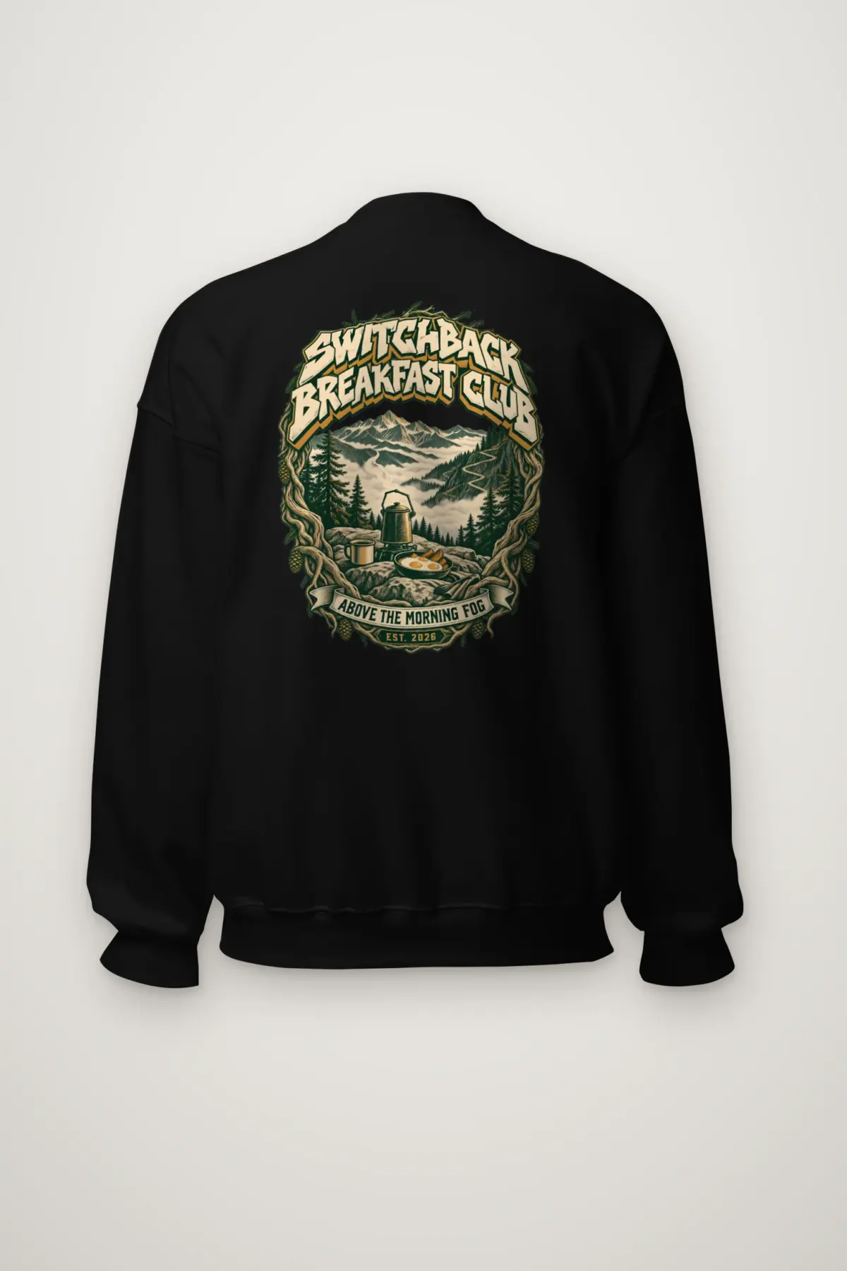 "Switchback Breakfast Club" Heavy Blend Unisex Crewneck Sweatshirt