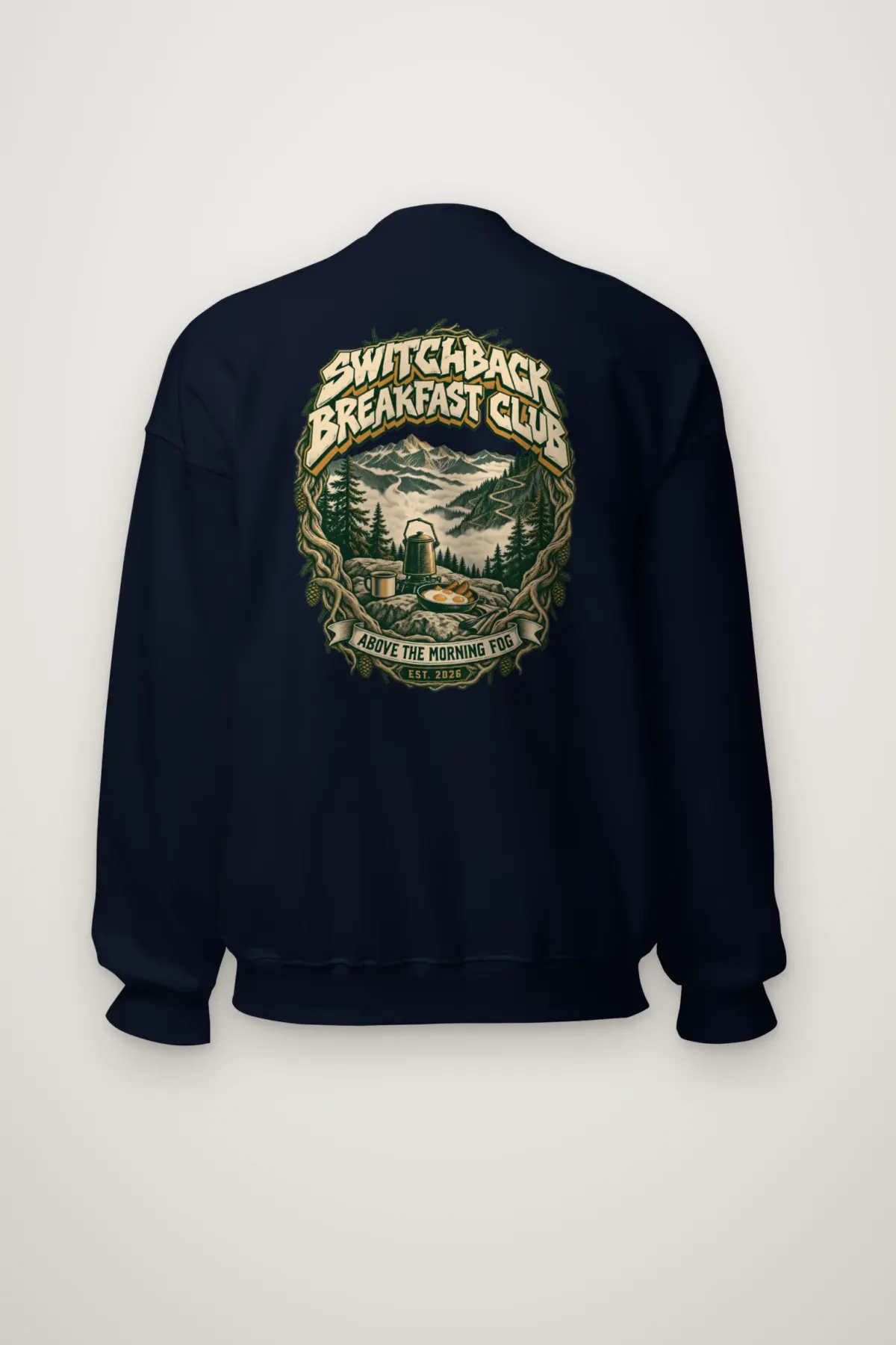 "Switchback Breakfast Club" Heavy Blend Unisex Crewneck Sweatshirt