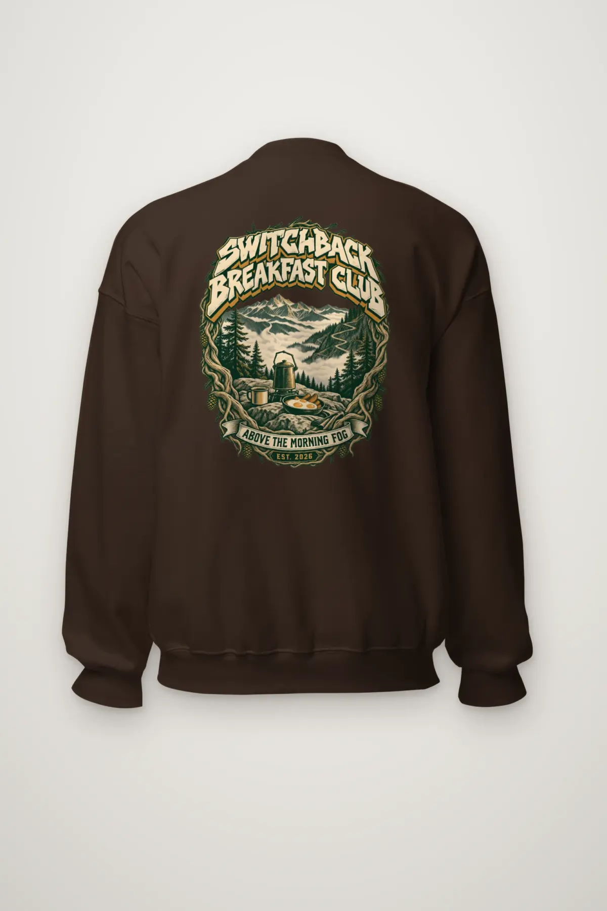 "Switchback Breakfast Club" Heavy Blend Unisex Crewneck Sweatshirt