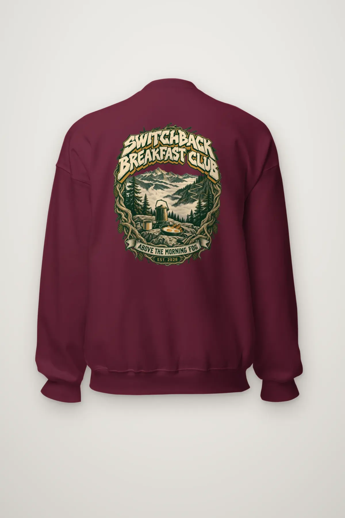 "Switchback Breakfast Club" Heavy Blend Unisex Crewneck Sweatshirt