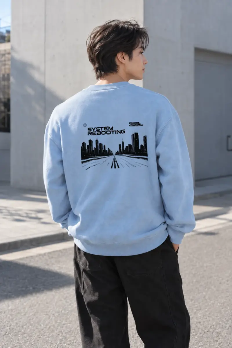"System Rebooting" Heavy Blend Unisex Crewneck Sweatshirt | Gildan 18000
