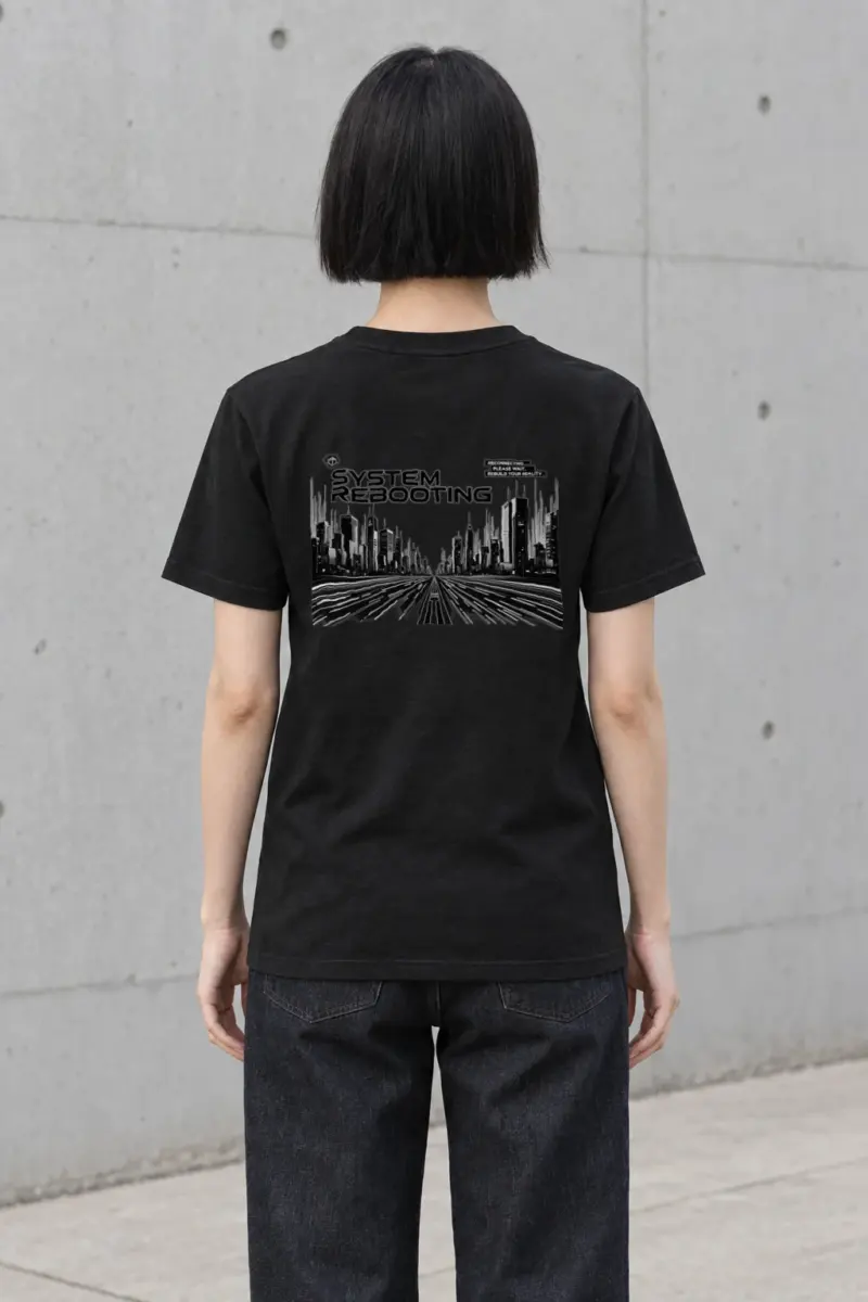 "System Rebooting" Heavyweight Unisex Crewneck T-shirt | Gildan 5000