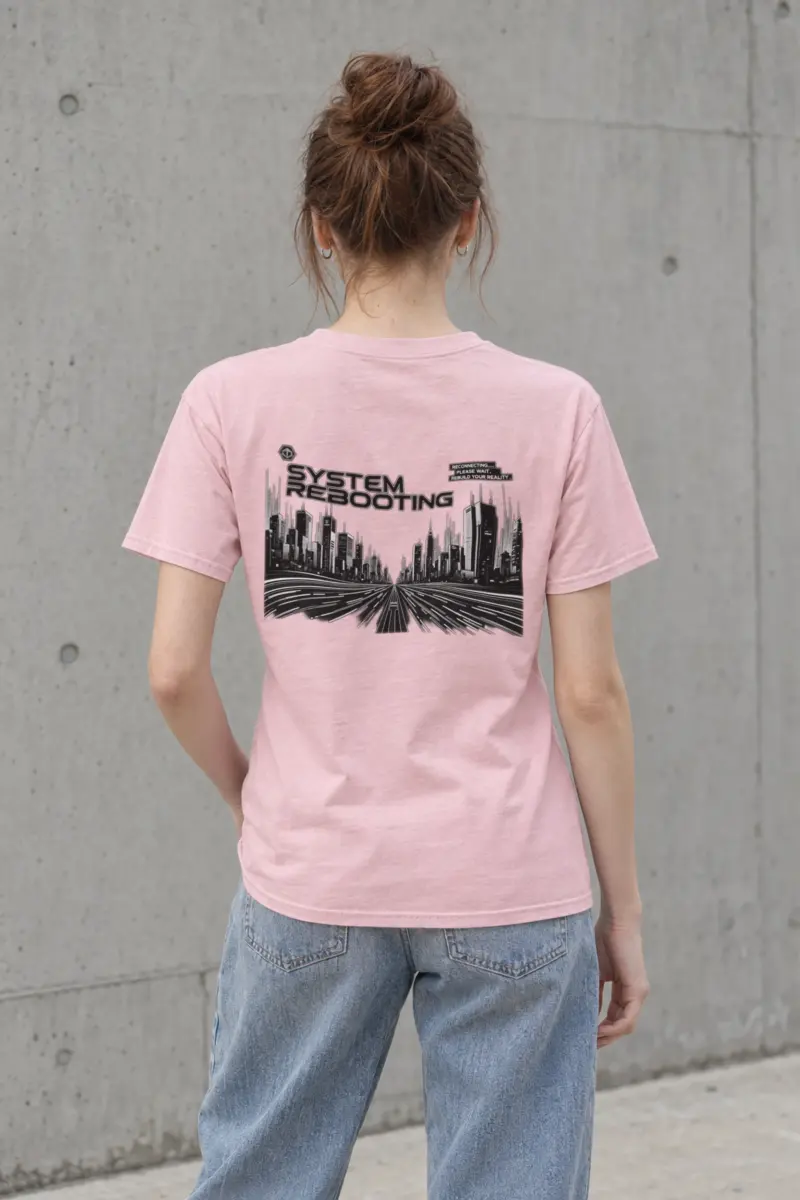 "System Rebooting" Heavyweight Unisex Crewneck T-shirt