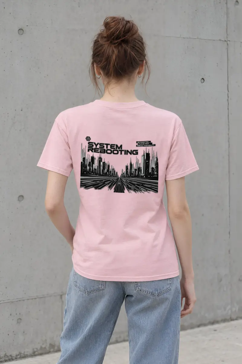 "System Rebooting" Heavyweight Unisex Crewneck T-shirt