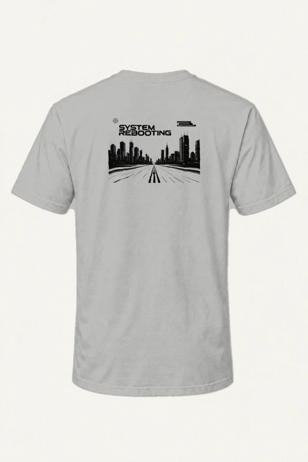 "System Rebooting" Heavyweight Unisex Crewneck T-shirt | Gildan 5000
