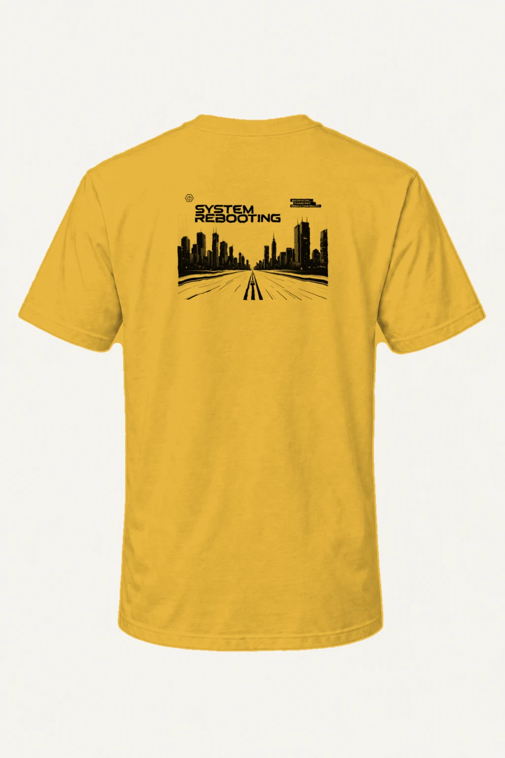 "System Rebooting" Heavyweight Unisex Crewneck T-shirt | Gildan 5000