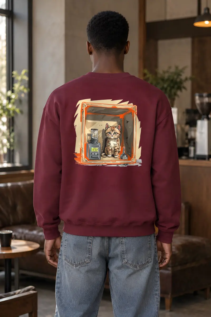 "Tabby Device Box" Heavy Blend Unisex Crewneck Sweatshirt