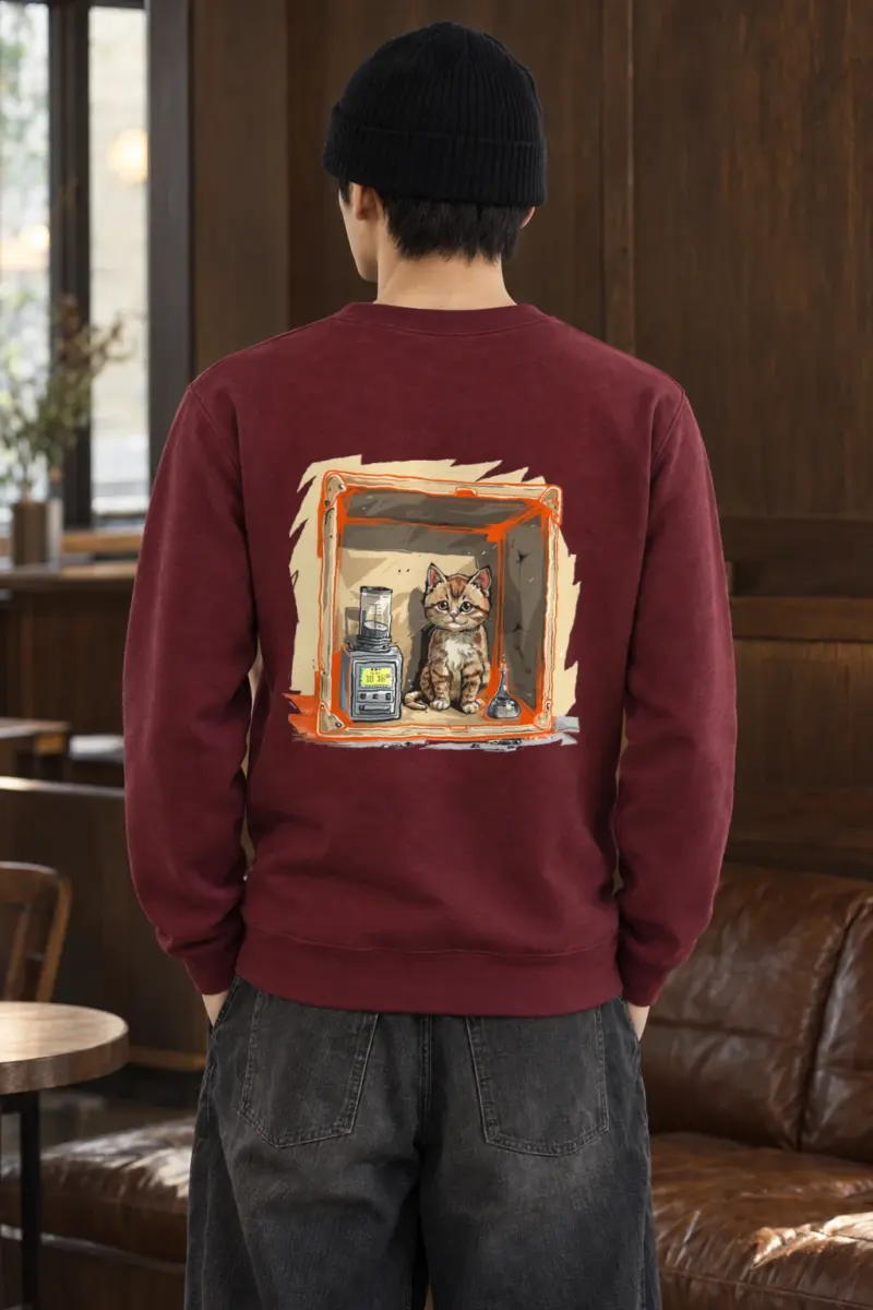 "Tabby Device Box" Heavy Blend Unisex Crewneck Sweatshirt