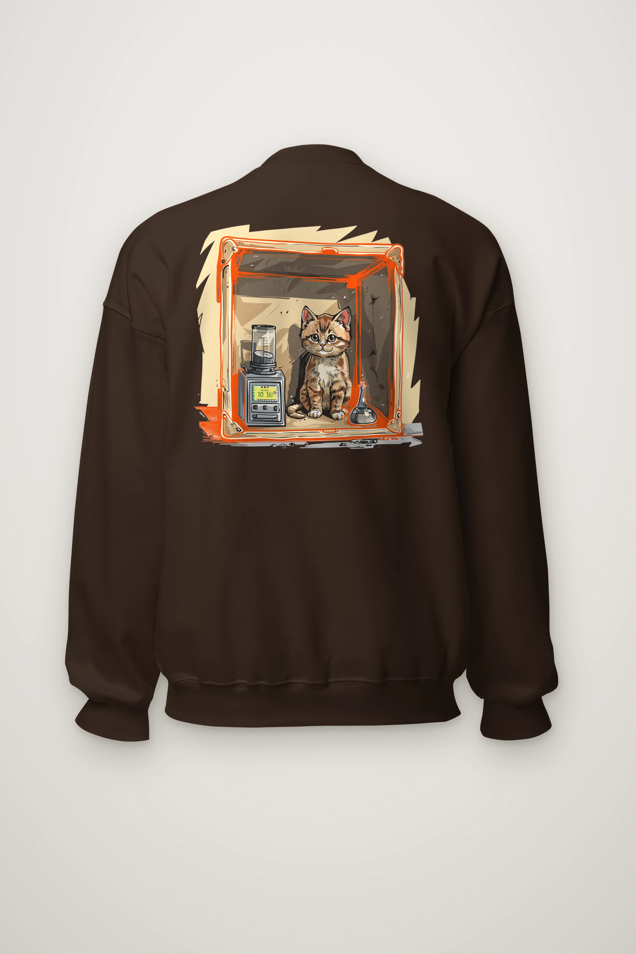 "Tabby Device Box" Heavy Blend Unisex Crewneck Sweatshirt