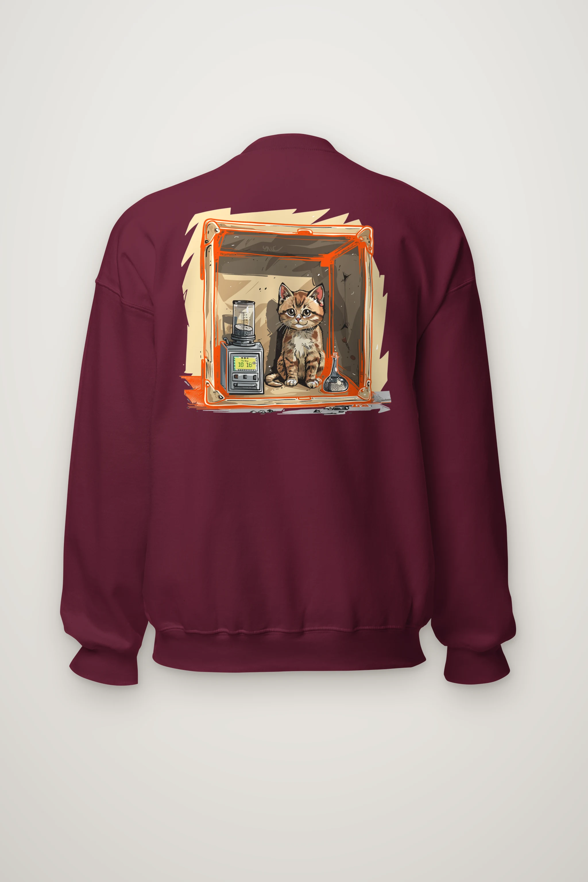 "Tabby Device Box" Heavy Blend Unisex Crewneck Sweatshirt
