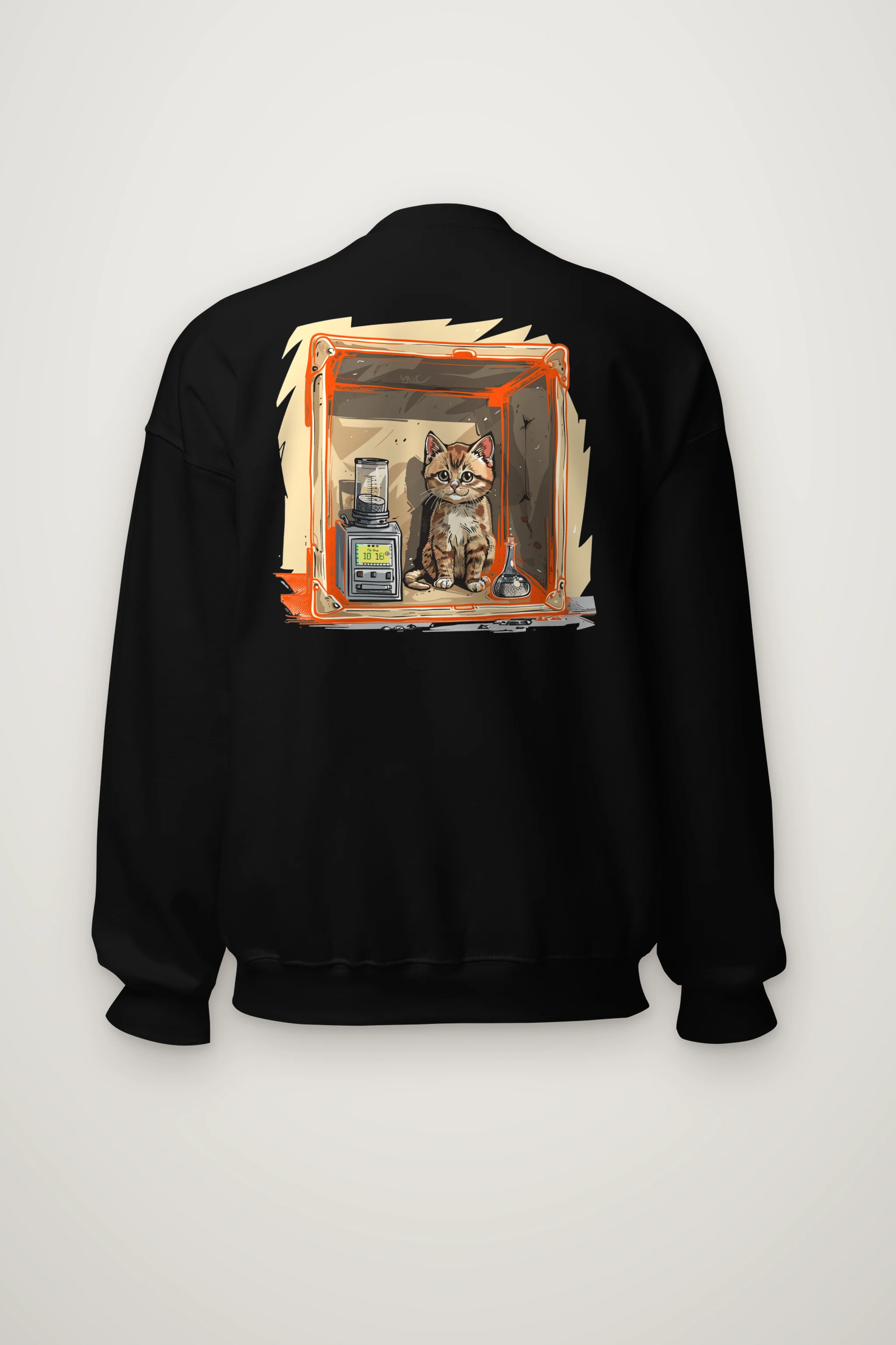 "Tabby Device Box" Heavy Blend Unisex Crewneck Sweatshirt