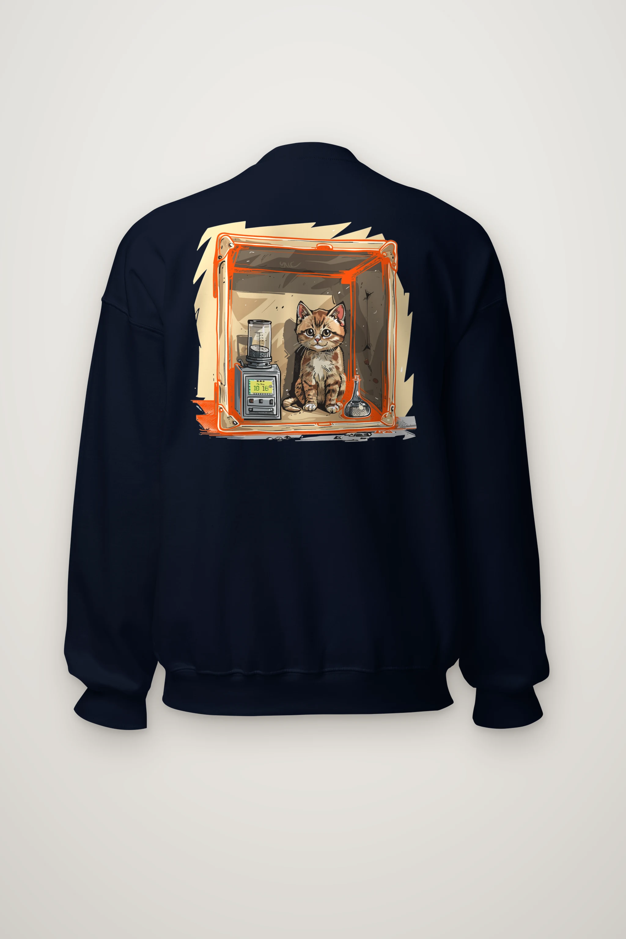 "Tabby Device Box" Heavy Blend Unisex Crewneck Sweatshirt
