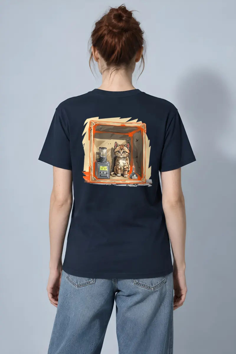 "Tabby Device Box" Heavyweight Unisex Crewneck T-shirt