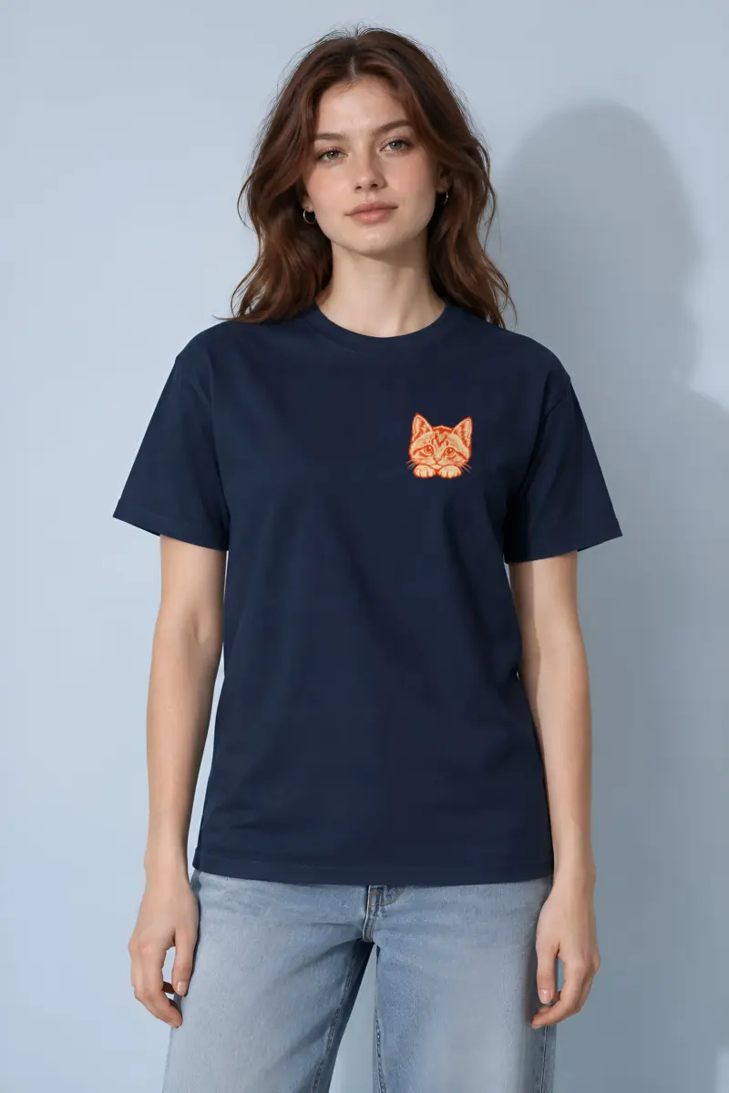 "Tabby Device Box" Heavyweight Unisex Crewneck T-shirt
