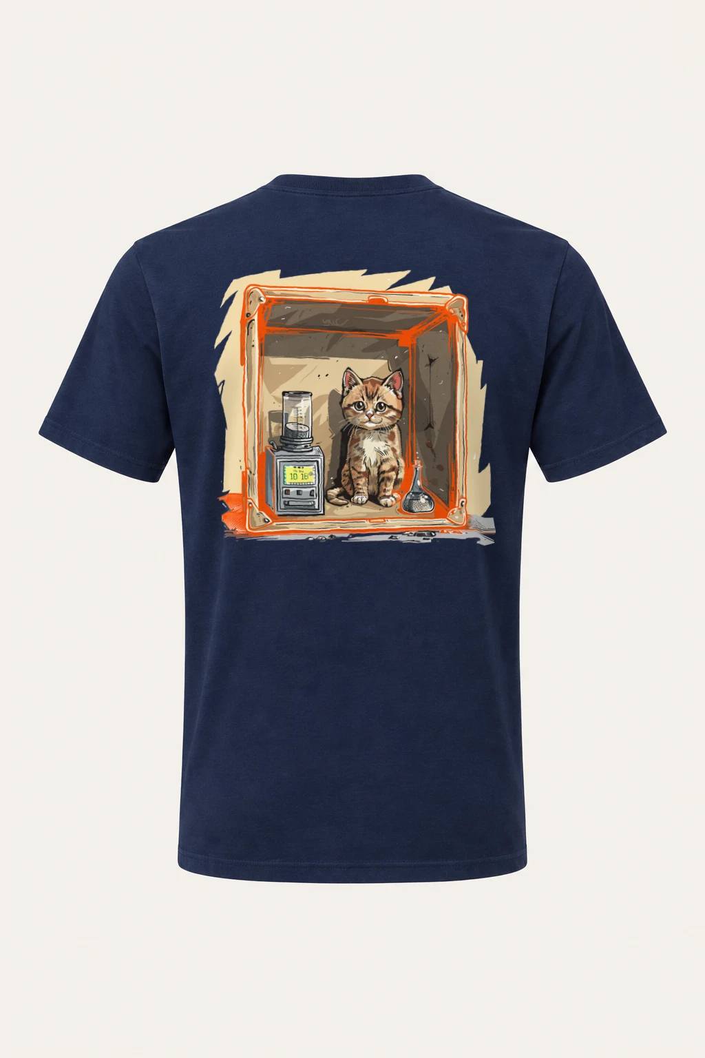 "Tabby Device Box" Heavyweight Unisex Crewneck T-shirt | Gildan 5000