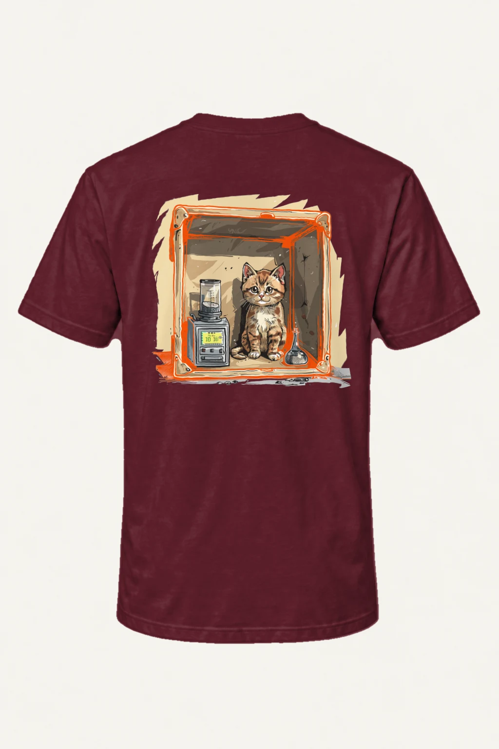 "Tabby Device Box" Heavyweight Unisex Crewneck T-shirt | Gildan 5000