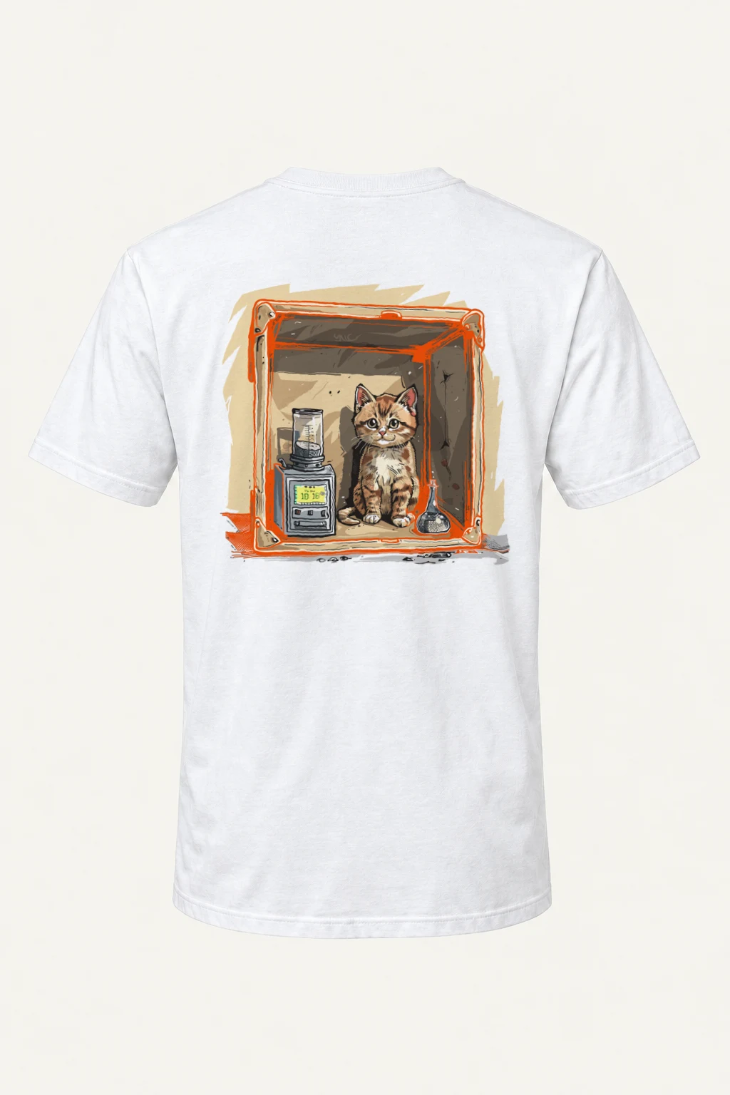 "Tabby Device Box" Heavyweight Unisex Crewneck T-shirt | Gildan 5000
