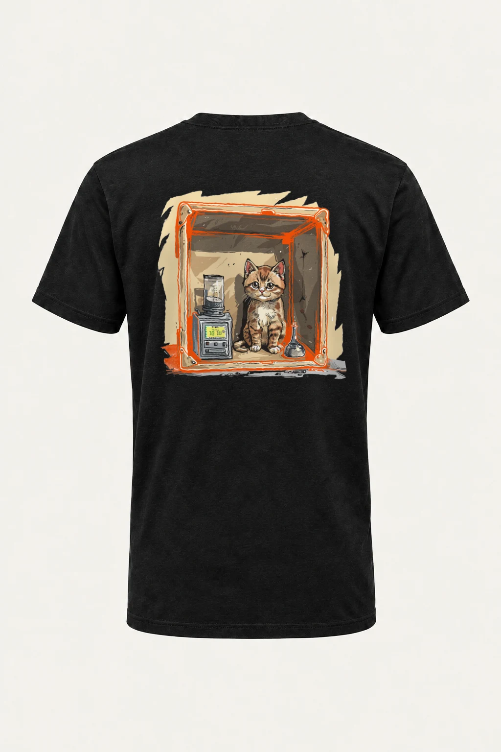 "Tabby Device Box" Heavyweight Unisex Crewneck T-shirt | Gildan 5000