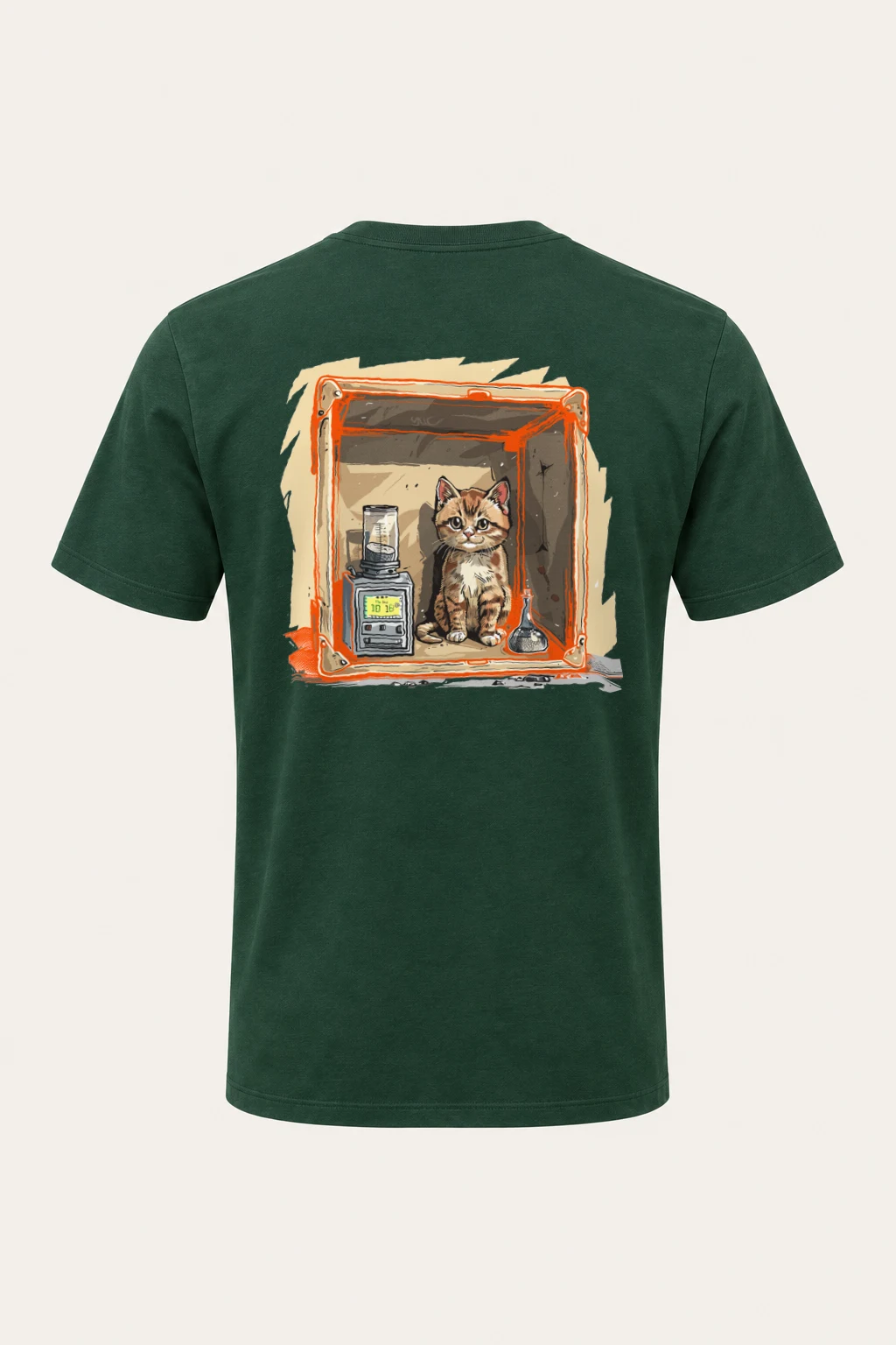 "Tabby Device Box" Heavyweight Unisex Crewneck T-shirt | Gildan 5000