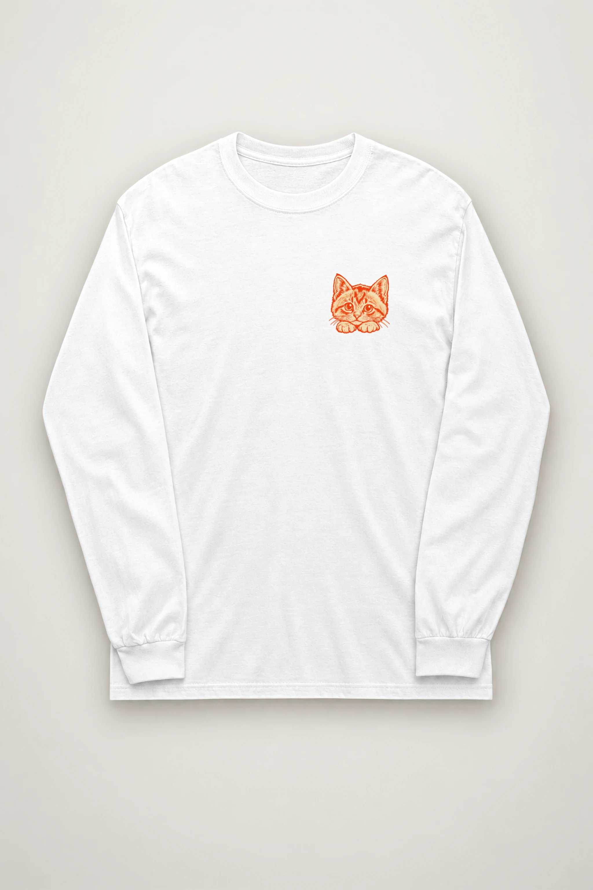 "Tabby Device Box" Unisex Longsleeve T-shirt
