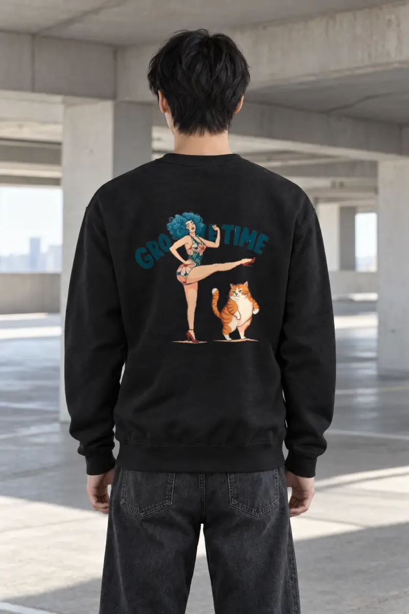 "Tabby Kick Club" Heavy Blend Unisex Crewneck Sweatshirt | Gildan 18000