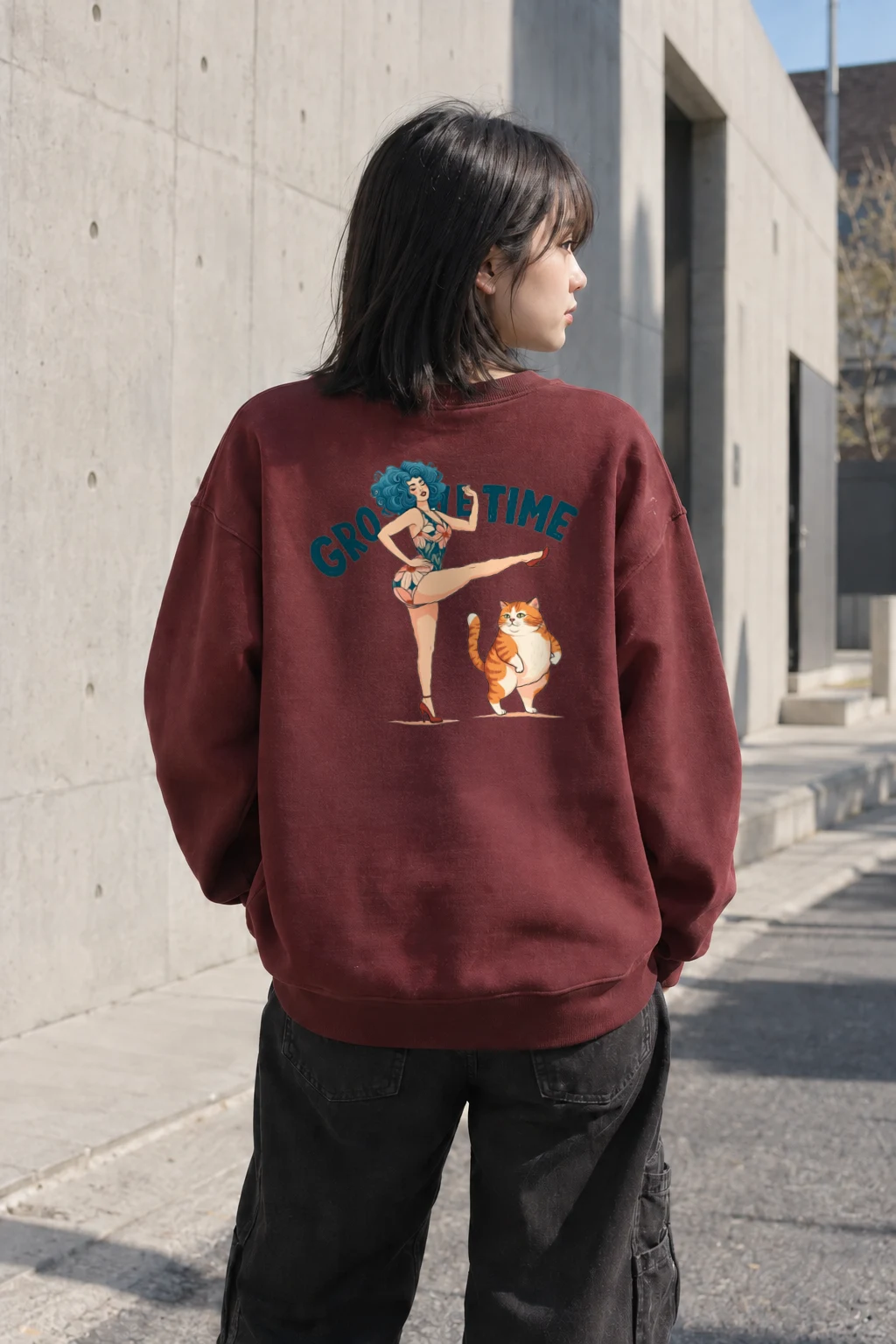 "Tabby Kick Club" Heavy Blend Unisex Crewneck Sweatshirt | Gildan 18000