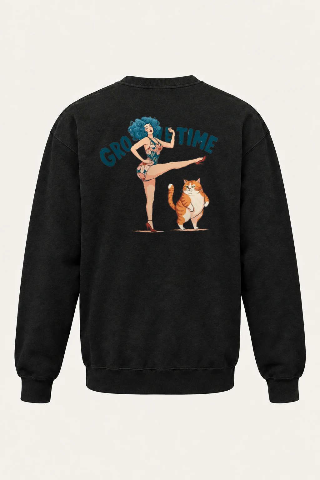 "Tabby Kick Club" Heavy Blend Unisex Crewneck Sweatshirt | Gildan 18000