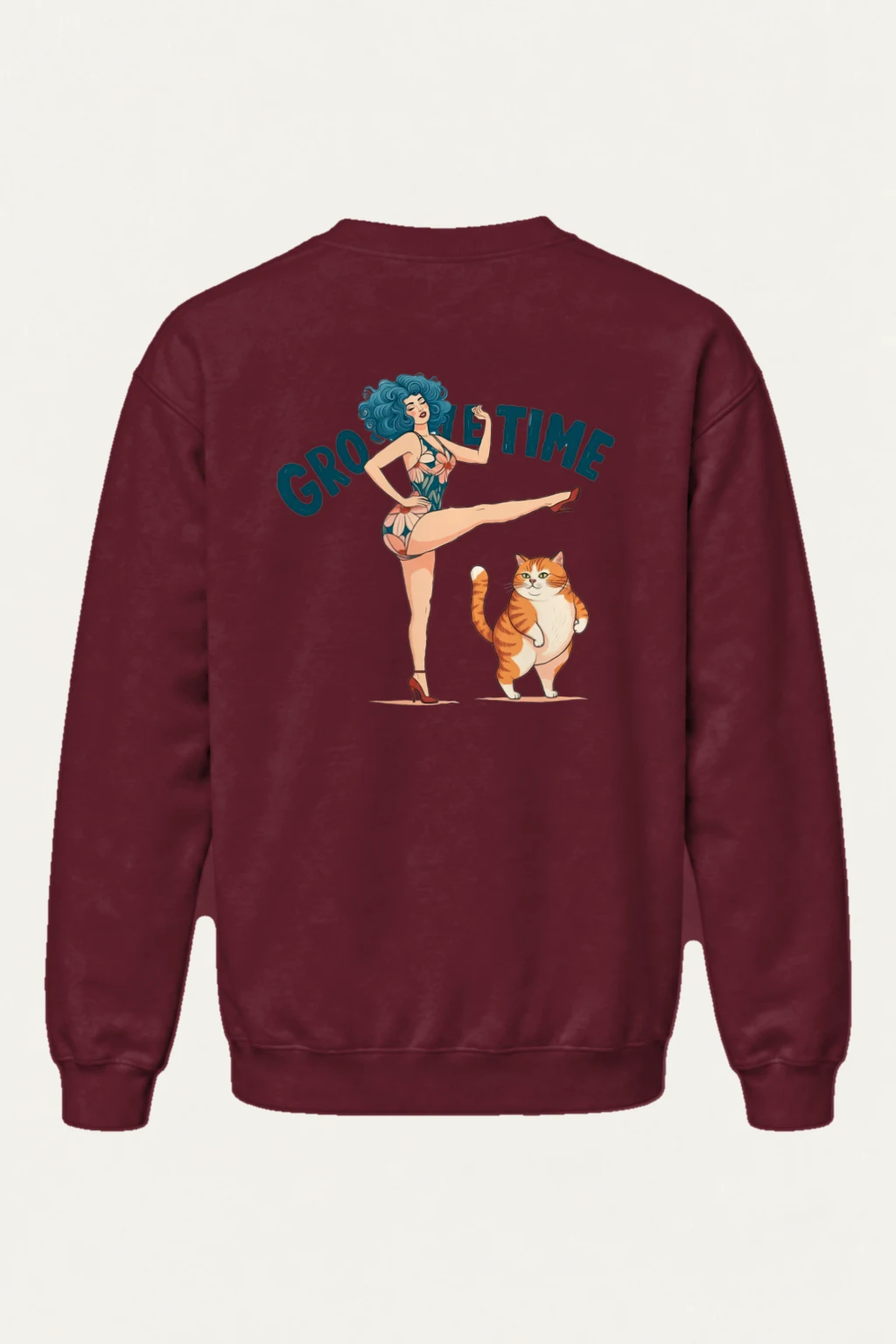 "Tabby Kick Club" Heavy Blend Unisex Crewneck Sweatshirt | Gildan 18000