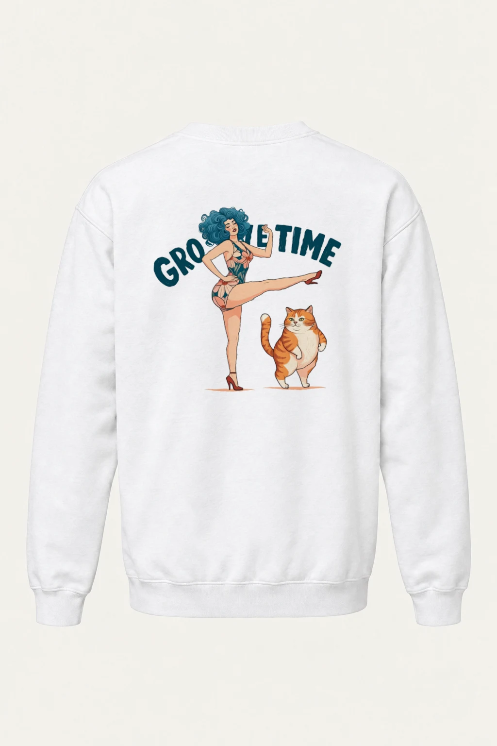 "Tabby Kick Club" Heavy Blend Unisex Crewneck Sweatshirt | Gildan 18000