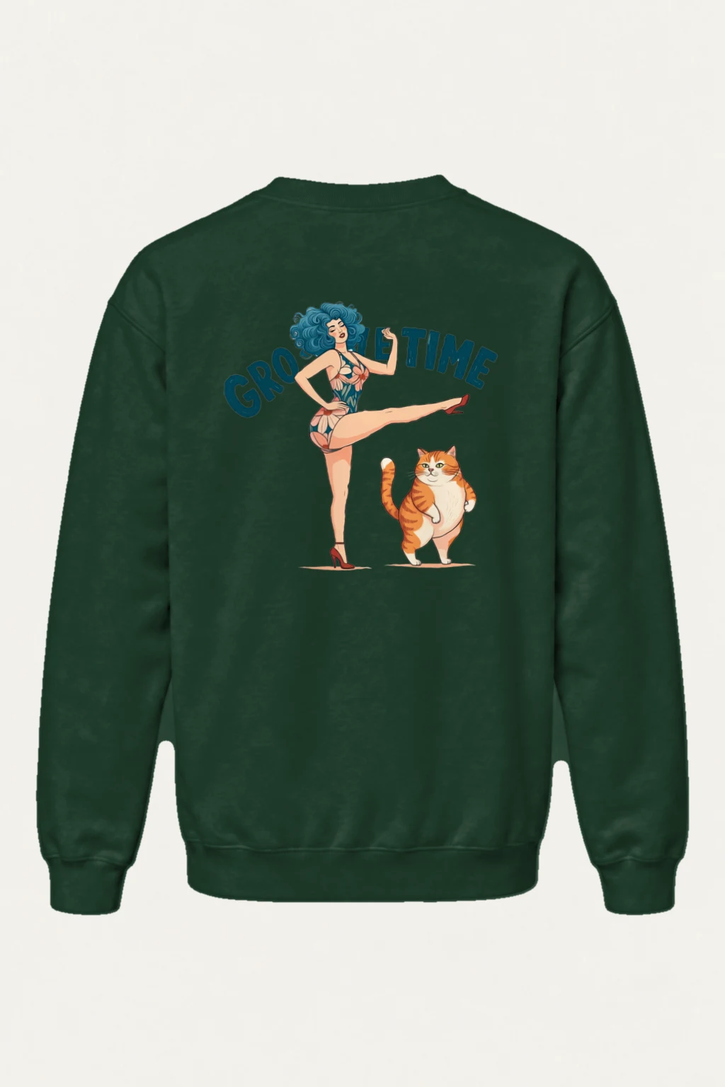 "Tabby Kick Club" Heavy Blend Unisex Crewneck Sweatshirt | Gildan 18000